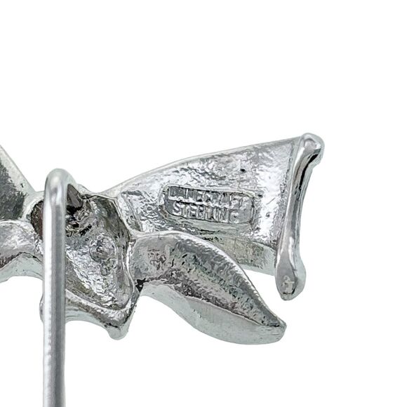 Vintage Danecraft Sterling Silver 925 Bow Stick Pin Brooch - Picture 4 of 6